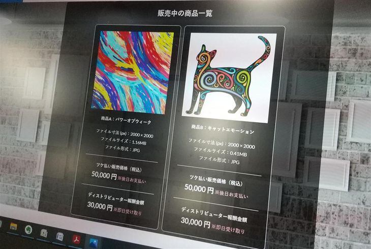 後払い現金化の業者が「商品」として販売していた画像データ。3万円を即日受け取ることができ、5万円を後日支払うよう求めている(大阪いちょうの会提供)