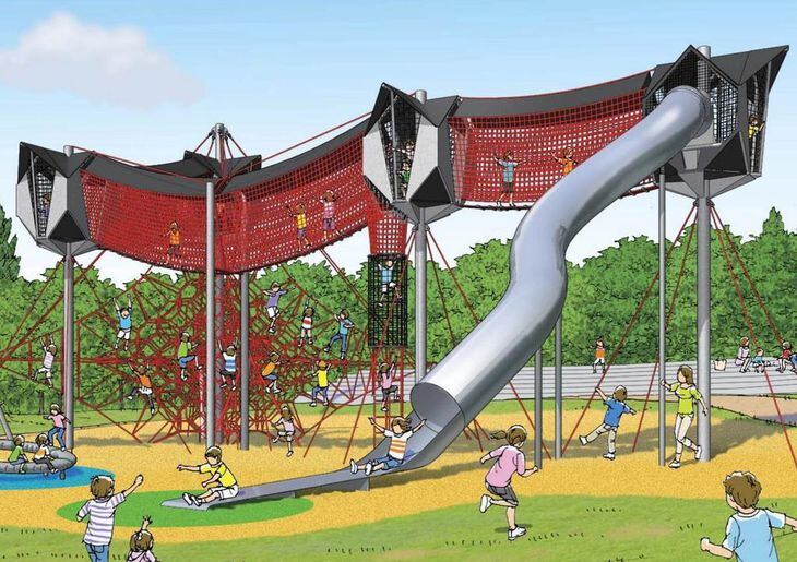 奈良・生駒山上遊園地に国内最大級の屋外遊び場 7月オープン