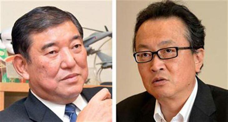 船田氏(右)と石破氏の狙いは何なのか