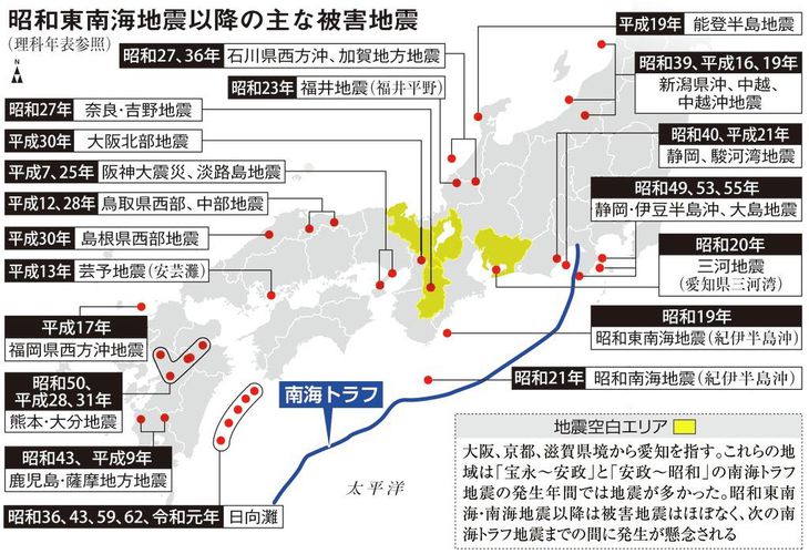南海トラフ地震、警戒高める時期 教訓からリスク把握を