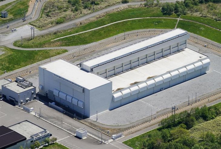 使用済み核燃料中間貯蔵施設=5月、青森県むつ市